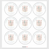 9大きな個人名ありがとうござ結婚う シール (シート)