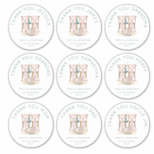 9大きな個人名ありがとうござ結婚う シール