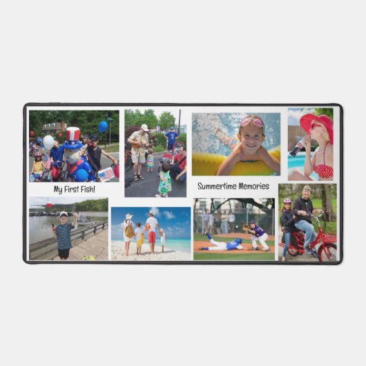 9大写真家族&キッズ夏期おもしろいかわいい デスクマット (正面)