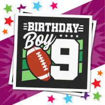 9年オールドサッカーパーティーテーマ9th誕生日ボーイ