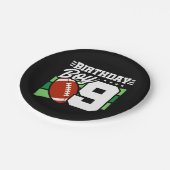 9年オールドサッカーパーティーテーマ9th誕生日ボーイ ペーパープレート (アングル)