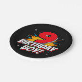 9年オールドスーパーヒーロー誕生日ボーイ9誕生日 ペーパープレート (アングル)