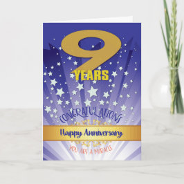 9年リカバリ記念日はっきりした数値 カード