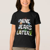 9年後9歳おもしろい誕生日パーティー トライブレンドＴシャツ (正面)