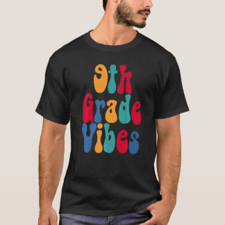 9年生の気分でバックトゥスクール ボーイズ ガールズ 先生 Tシャツ