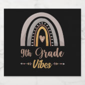 9年生ビーブレインボー9年生新学期 スパークリングワインラベル (シングルラベル)