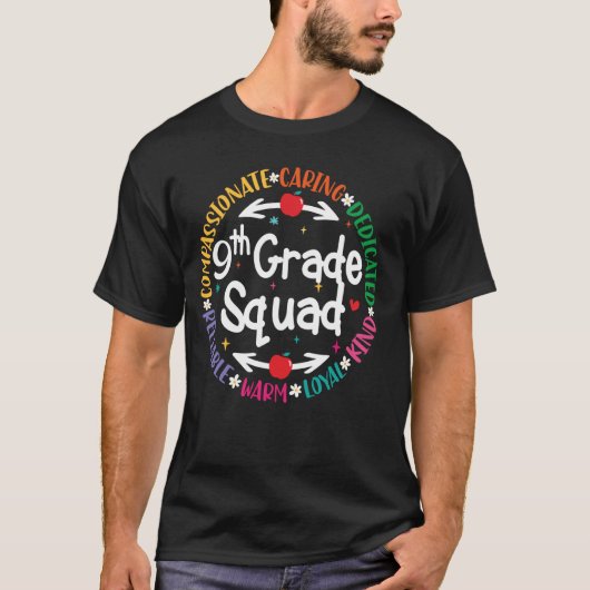 9年生先生ドリームチーム新学期of Tea Tシャツ (正面)