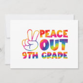 9年生最後の日のタイダイ染め、さようなら！ 招待状 (正面)