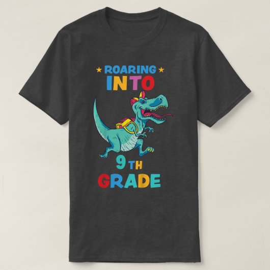 9年生T T Tに向かって躍進する子供たち Tシャツ (デザイン正面)