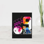 9年素晴らしボーリング9誕生日 カード (正面)