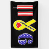 9忘れ月11日の黄色いリボン 横断幕 (縦)