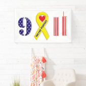 9忘れ月11日の黄色いリボン 横断幕 (インサイチュ)