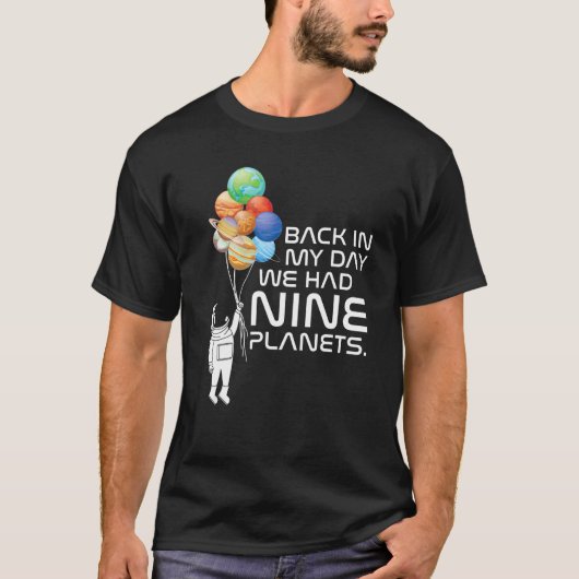 9惑星銀河系太陽の系宇宙地木星 Tシャツ (正面)