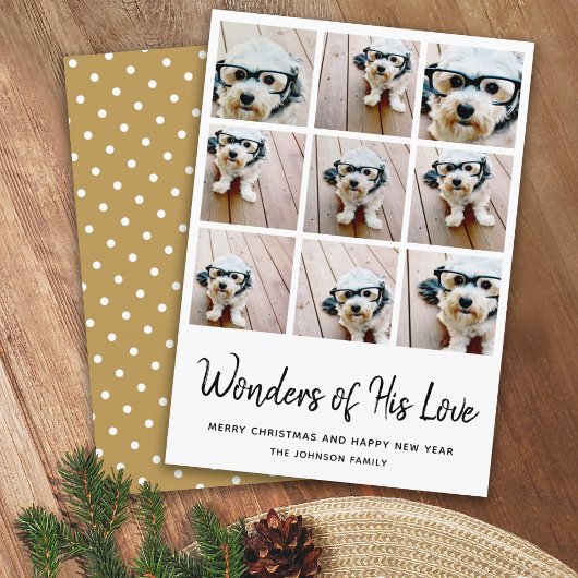 9数々の写真クリスマス疑問に思- Of His Love シーズンカード