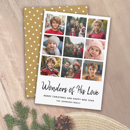 9数々の写真クリスマス疑問に思- Of His Love シーズンカード