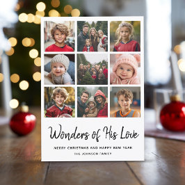 9数々の写真クリスマス疑問に思- Of His Love シーズンカード