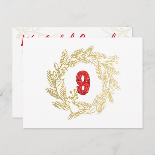 9日目。イエスの名前 |素晴らしいカウンセラーの出現 ポストカード (正面/裏面)