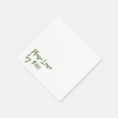 9時離れまでお願い！シンプルデザインメおもしろいッセージ スタンダードカクテルナプキン (角)