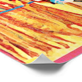 9月うぶな人フォークアートオータムお祝いポスター ポスター (角)