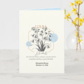 9月から10月まで誕生フラワーカスタム誕生日 カード (黄色い花)