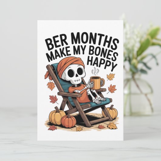 9月が私の骨を幸せなクリスマスにする シーズンカード (スタンド正面)