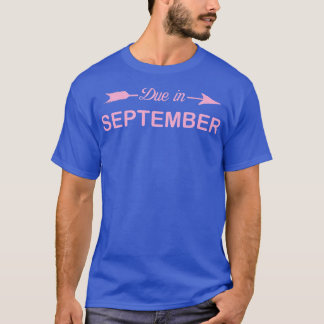 9月に女性が出産予定の母親の妊娠B Tシャツ