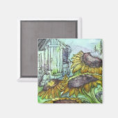 9月に庭で マグネット (正面/裏面)