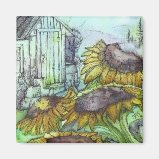 9月に庭で マグネット (正面)