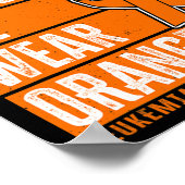 9月に我々は衣服オレンジ白血病認識度 ポスター (角)