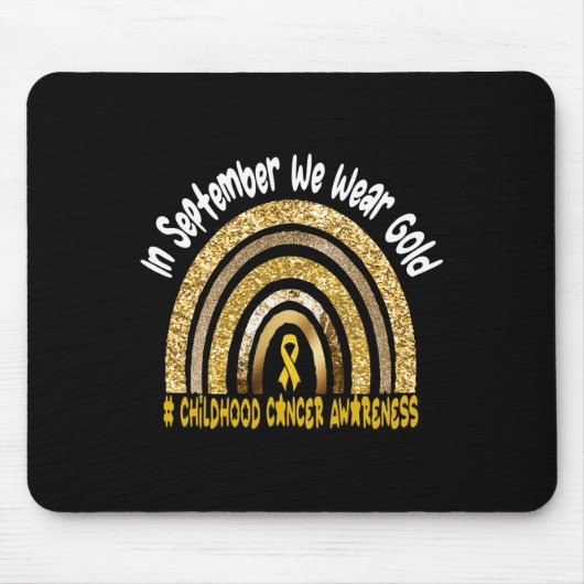 9月に我々は衣服小児癌認識度 マウスパッド (正面)