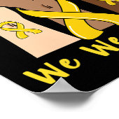 9月に我々は衣服金ゴールド小児癌の粟原 ポスター (角)