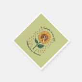 9月に我々は衣服金ゴールド小児癌を認識 スタンダードカクテルナプキン (角)