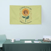 9月に我々は衣服金ゴールド小児癌を認識 横断幕 (トレードショー)