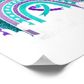 9月に我々衣服ティール(緑がかった色)&;紫の自殺プレ ポスター (角)