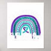 9月に我々衣服ティール(緑がかった色)&;紫の自殺プレ ポスター (正面)