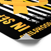 9月に私たちは衣服金ゴールド小児癌が待っている ポスター (角)