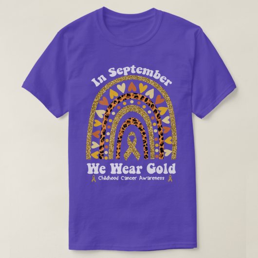9月に私たち衣服ゴールズレインボーチャイルドカンス Tシャツ (デザイン正面)
