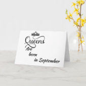 9月に私の*QUEEN*生まれにハッピーバースデー** カード (黄色い花)