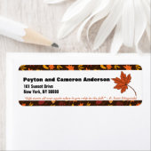 9月のテーマパーソナライズされた住所 ラベル (インサイチュ)