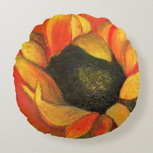 9月のヒマワリ2011年 ラウンドクッション (正面)