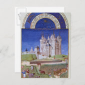 9月のファシミール:ブドウの収穫 ポストカード (正面/裏面)