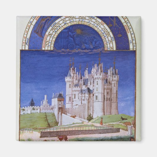 9月のファシミール：ブドウの収穫 マグネット (正面)