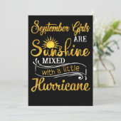 9月の女の子はハリケーンで太陽の光を混ぜている シーズンカード (スタンド正面)