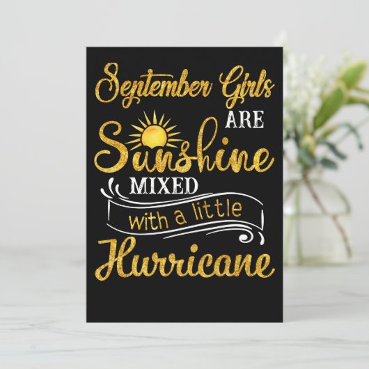 9月の女の子はハリケーンで太陽の光を混ぜている シーズンカード (スタンド正面)