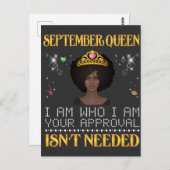 9月の女の子iは私が私はあなたのappvalである… ポストカード (正面/裏面)