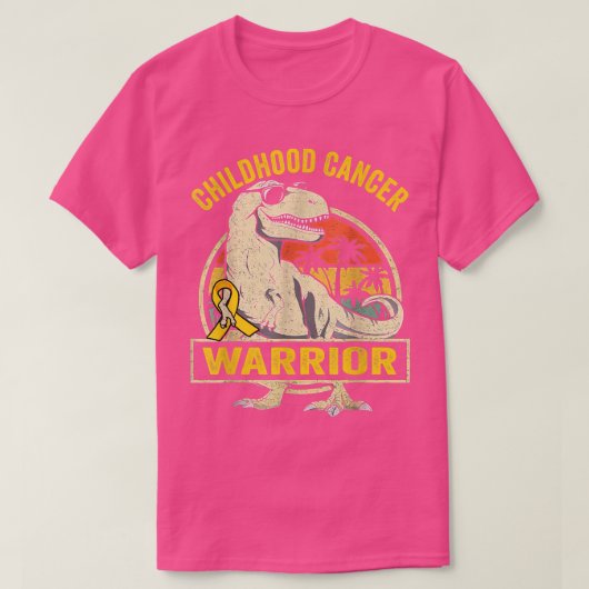 9月の恐竜の幼少期がん戦士 Tシャツ (デザイン正面)