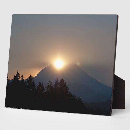 9月の日の出 フォトプラーク (側面)