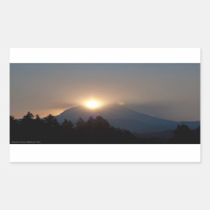 9月の日の出 長方形シール
