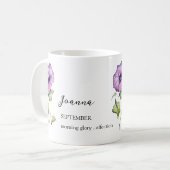 9月の朝の栄光誕生花月名 コーヒーマグカップ (正面左)