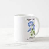 9月の朝顔の誕生花 コーヒーマグカップ (正面右)
